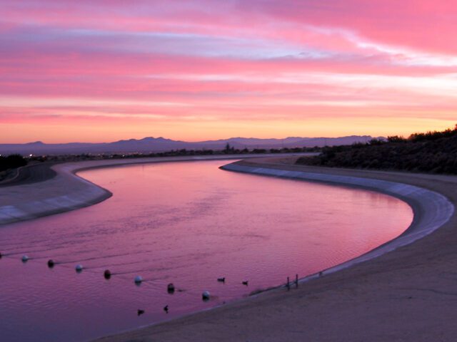 Aqueduct at Sunset