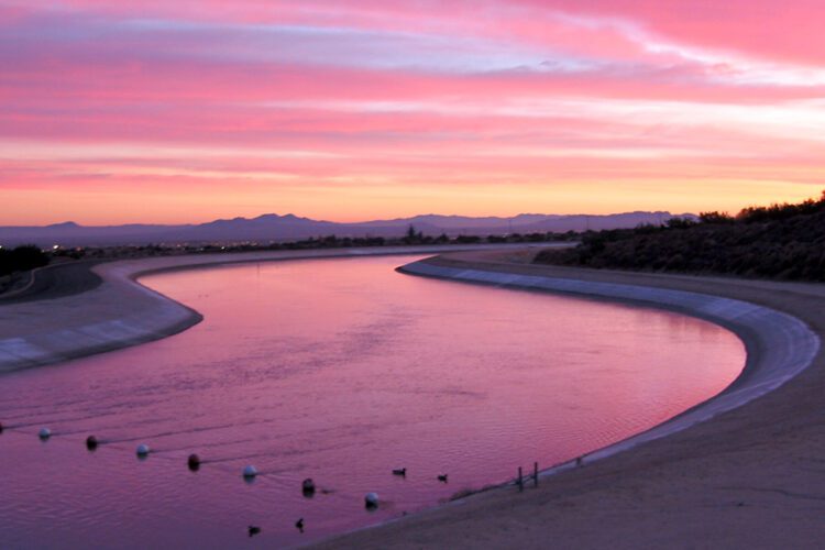 Aqueduct at Sunset