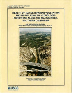 thumbnail of healthofnativeriparianvegetationanditsrelationtohydrologicconditionsalongmojaveriver