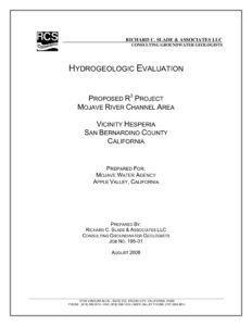 thumbnail of hydrologicevaluationproposedr3-project-mojaveriverchannelareavicinity