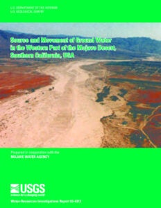 thumbnail of sourceandmovementofgroundwaterinwesternmojavewrir03-4313