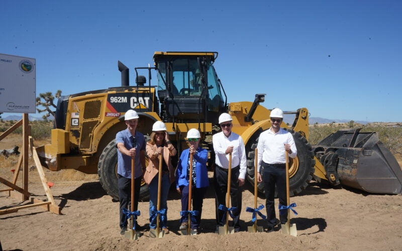 Board of Directors, General Manager and Project Manager with shovels